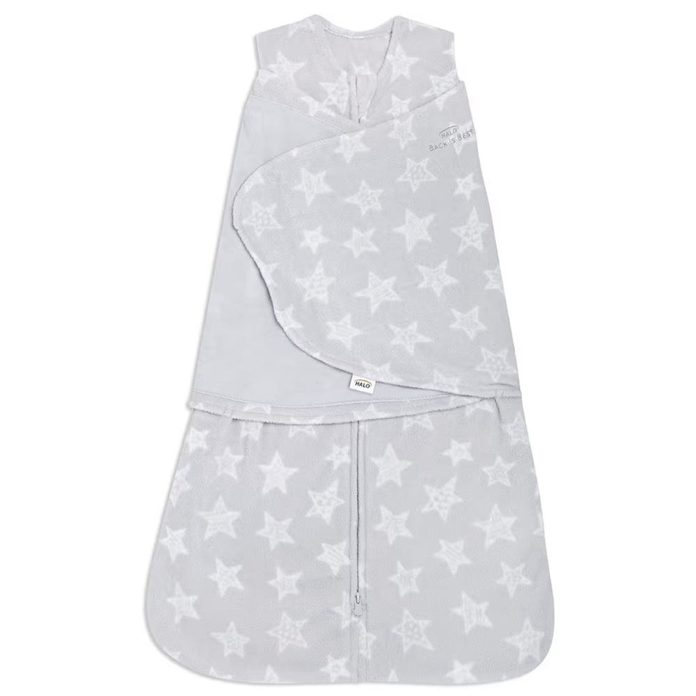 Gray Star Swaddle Blanket